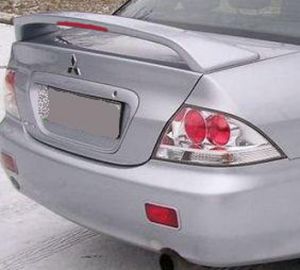 Trunk lid spoiler with stop-Diode