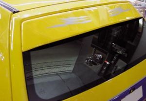 Deflector rear window.